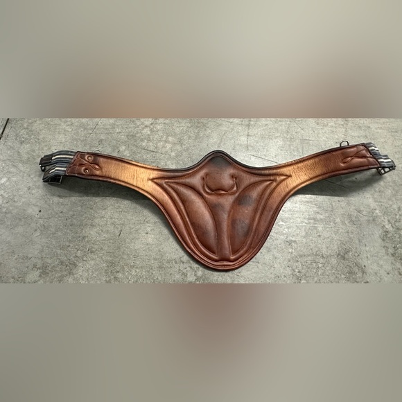 Antares Equestrian Belly Guard Girth, Padded Leather, Size 52, GUC - Picture 4 of 5